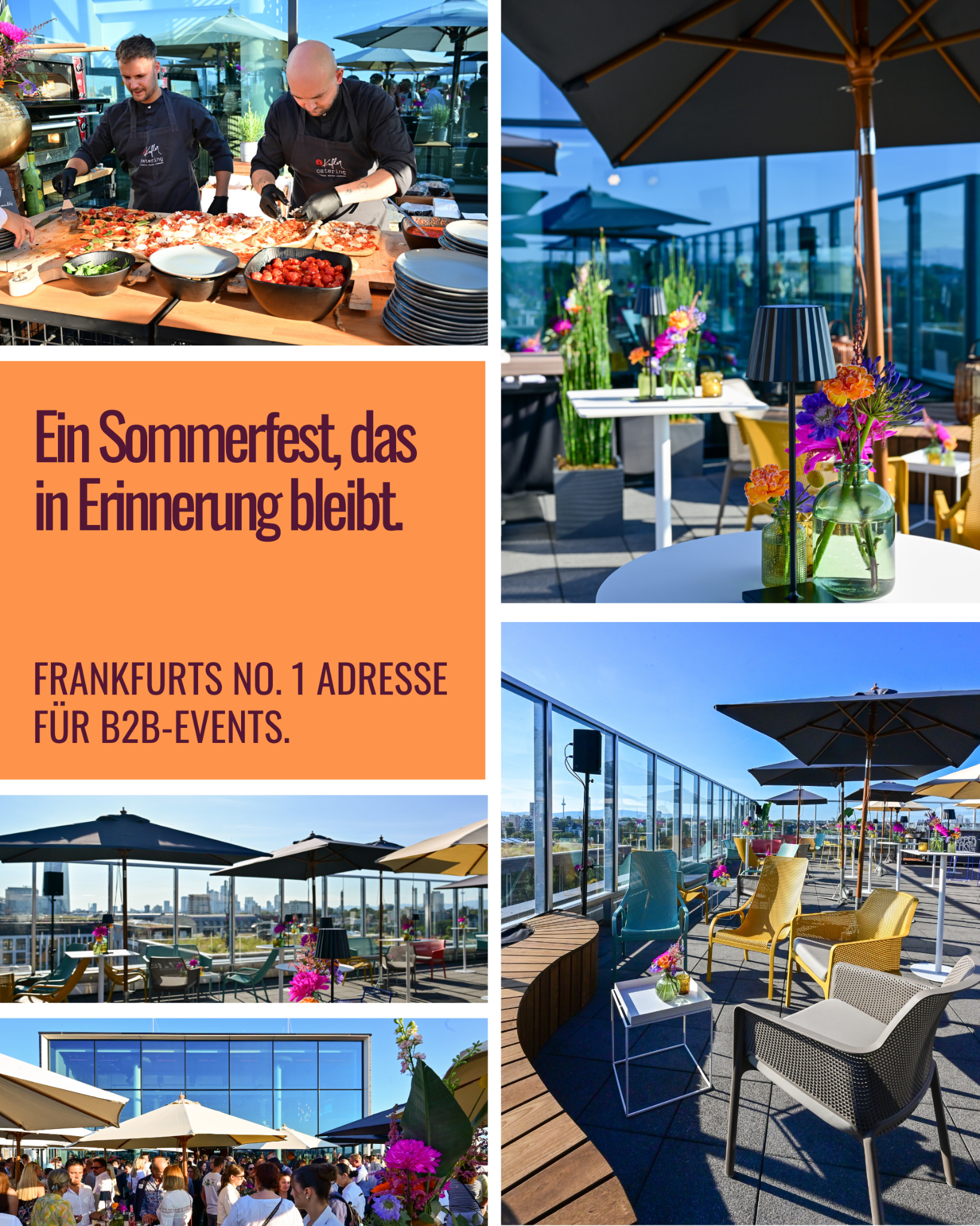 Upper East Site - Eventlocation Facebook ad: Sommerfest mit Skyline-Garantie