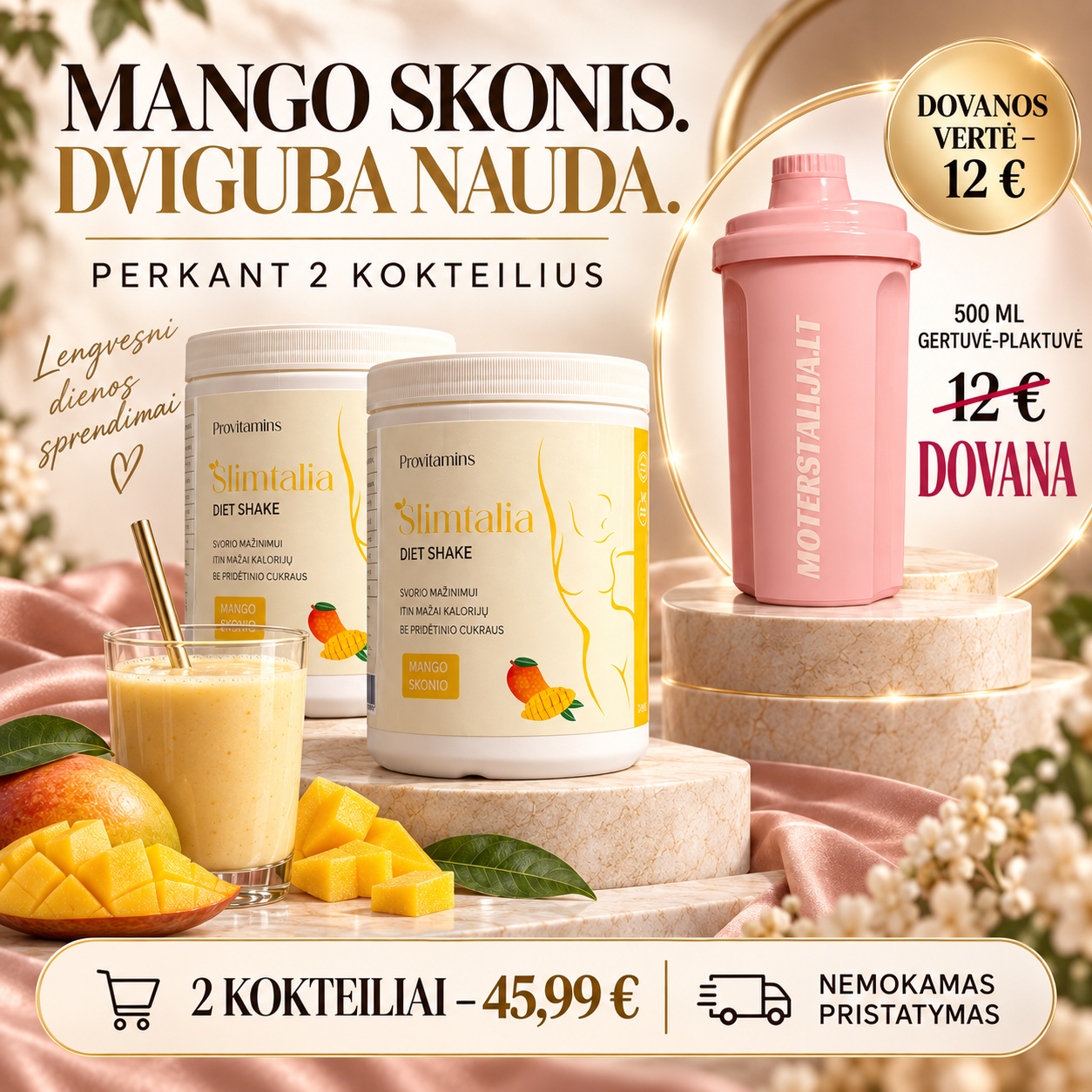 MotersTalija.lt Facebook ad: RIBOTA nuolaida, 50%!