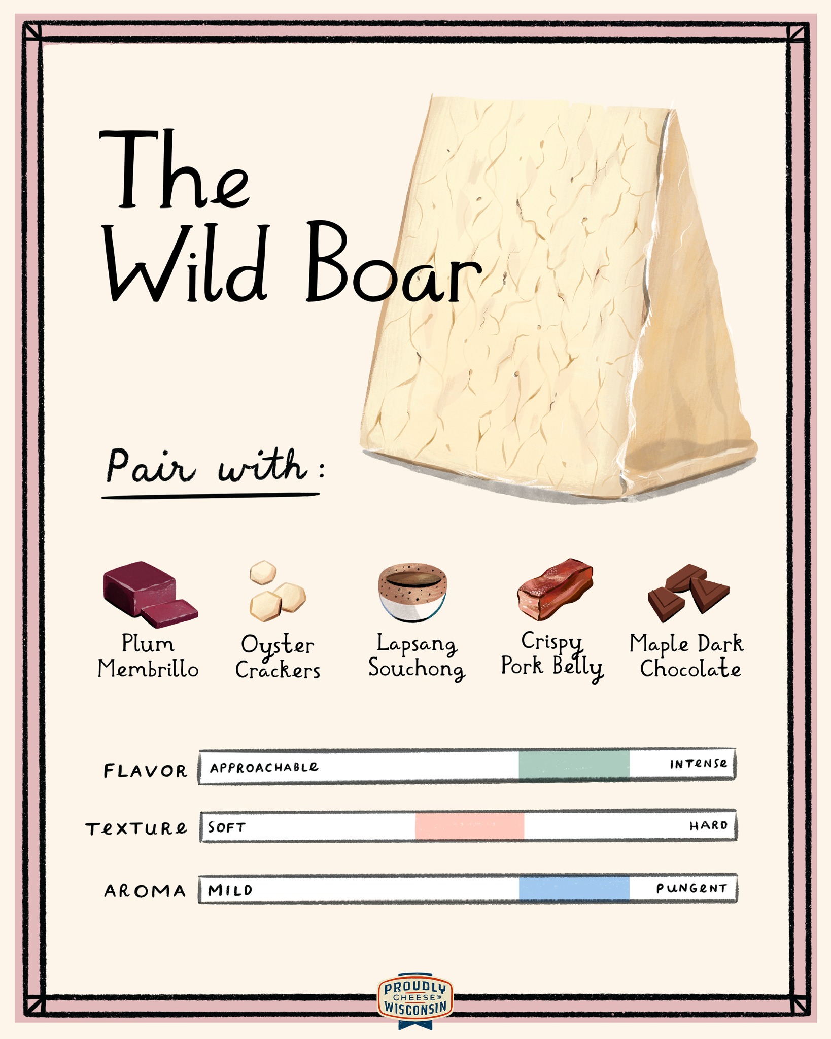 Wisconsin Cheese Facebook ad: The Wild Boar is a mythological flavor beast…