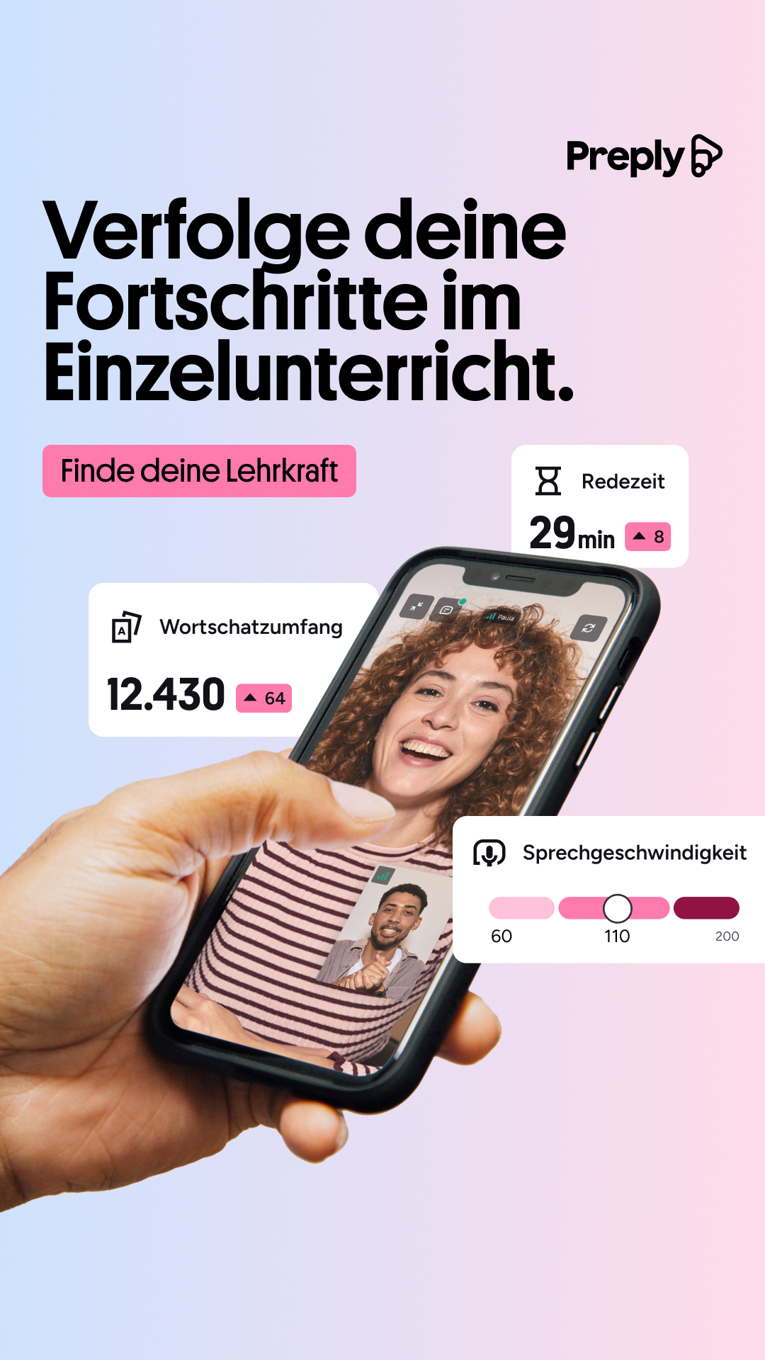 Preply Facebook ad