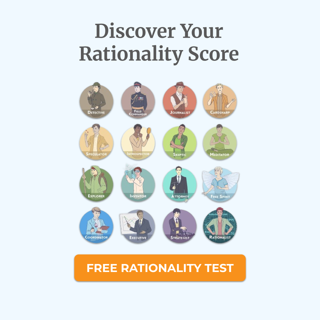 ClearerThinking.org Facebook ad: Your Rationality Score, Explained