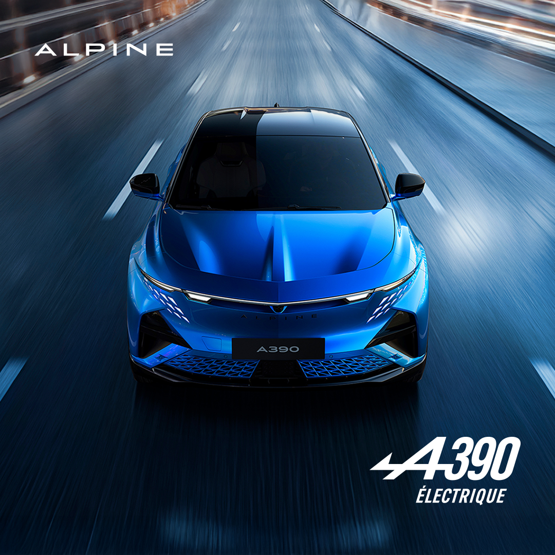 Alpine Facebook ad: Configurez l’Alpine A390: 400 chevaux, 4 roues motrices…
