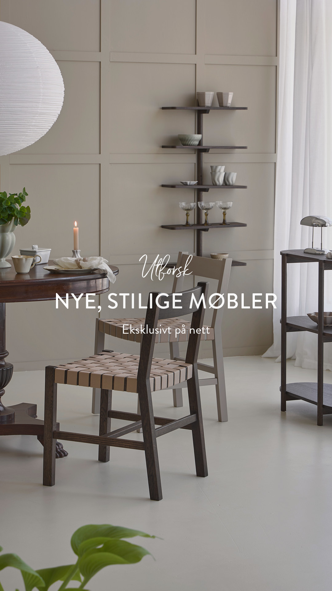 Søstrene Grene Facebook ad: Eksklusivt på nett Ny møbelserie