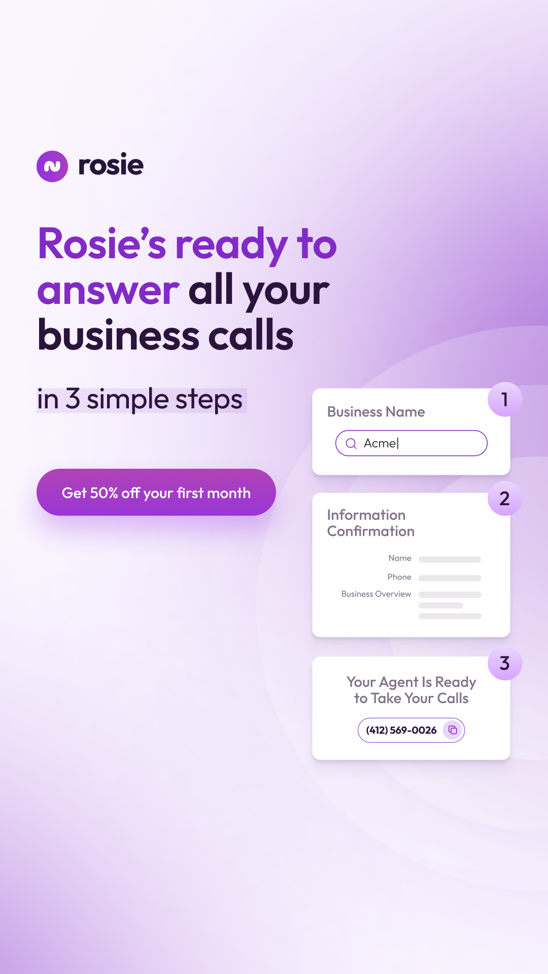 Rosie Facebook ad