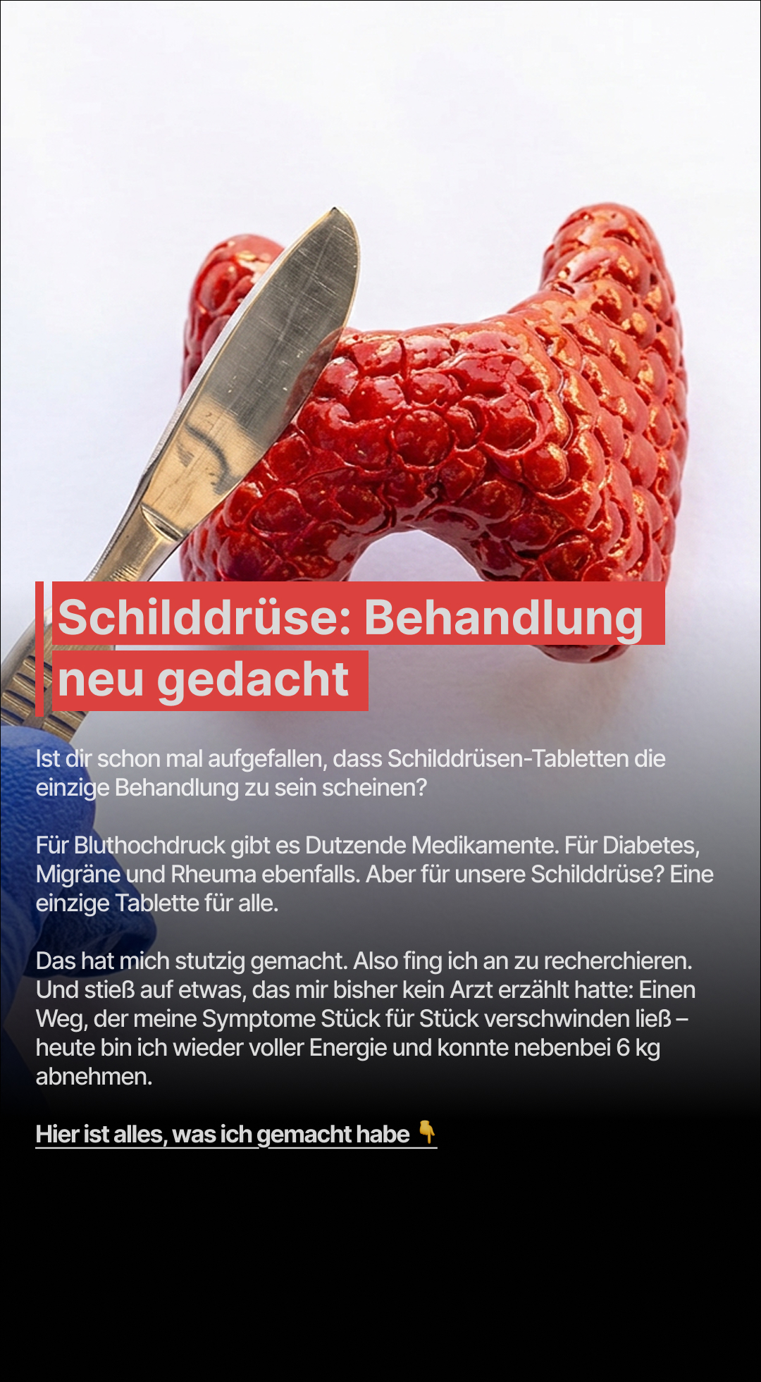 Mission Schilddrüse Facebook ad