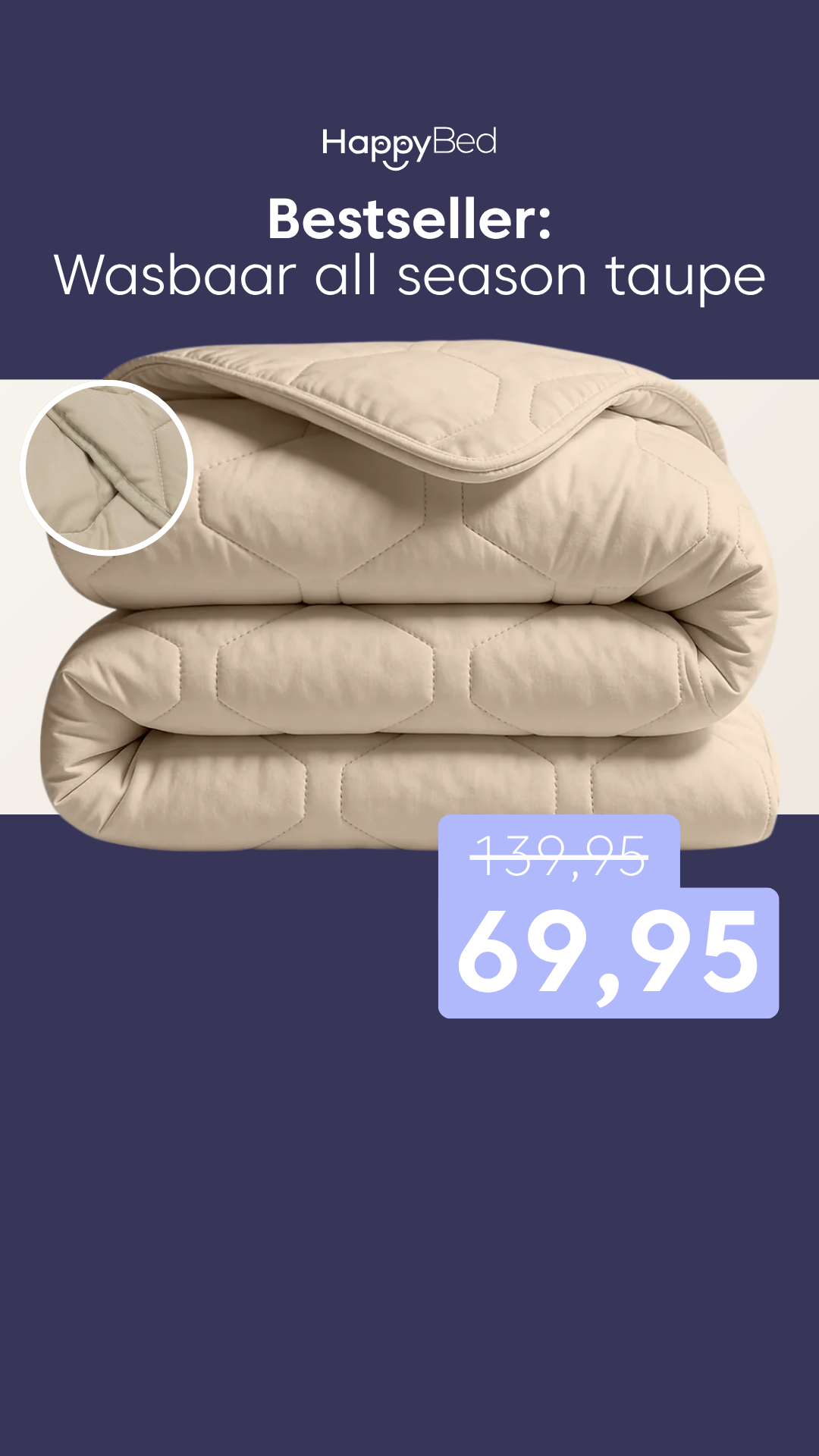 HappyBed Facebook ad