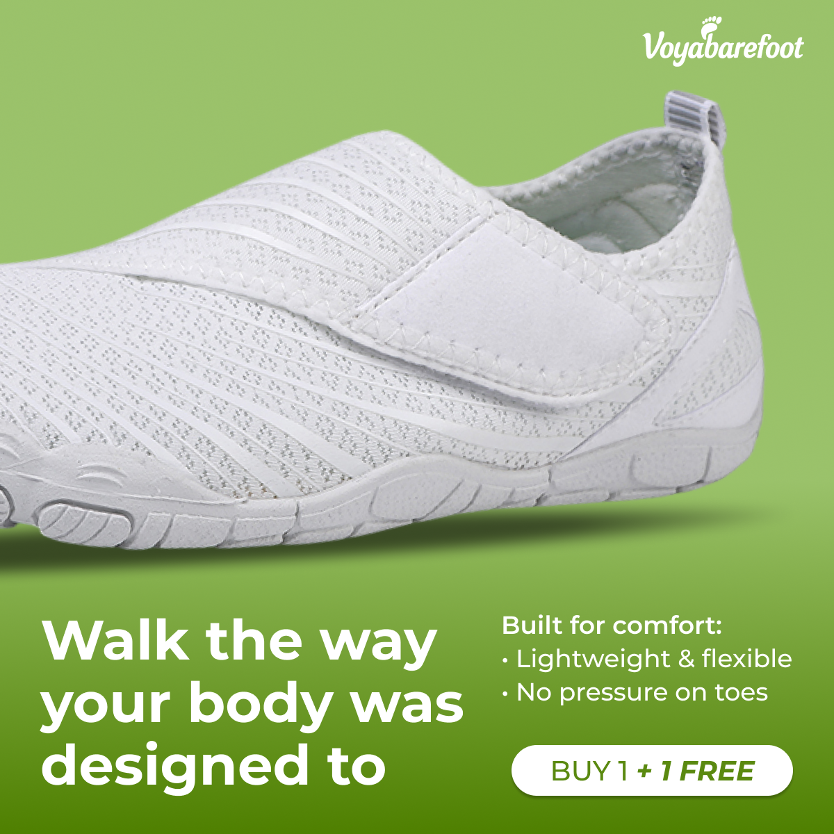 Voyabarefoot Facebook ad