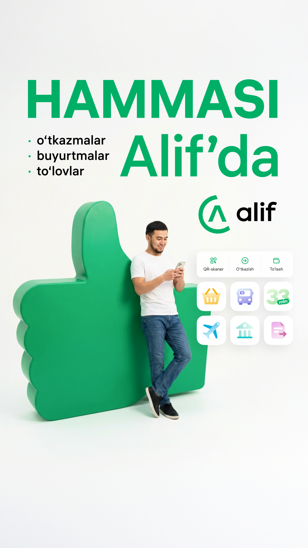 Alif Uzbekistan Facebook ad from Apr 10, 2026