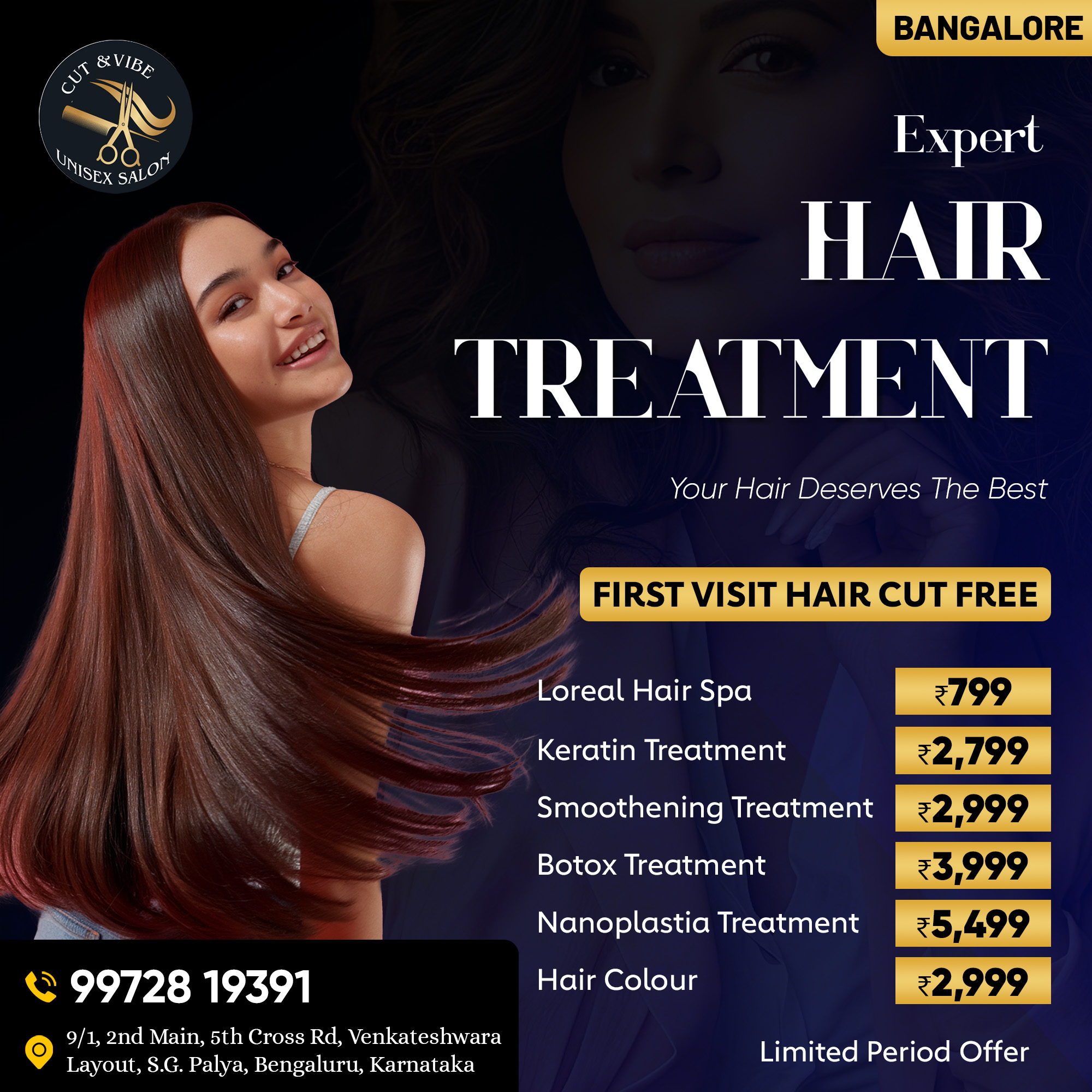 cut and vibe unisex salon Facebook ad: Cut & Vibe Unisex Salon