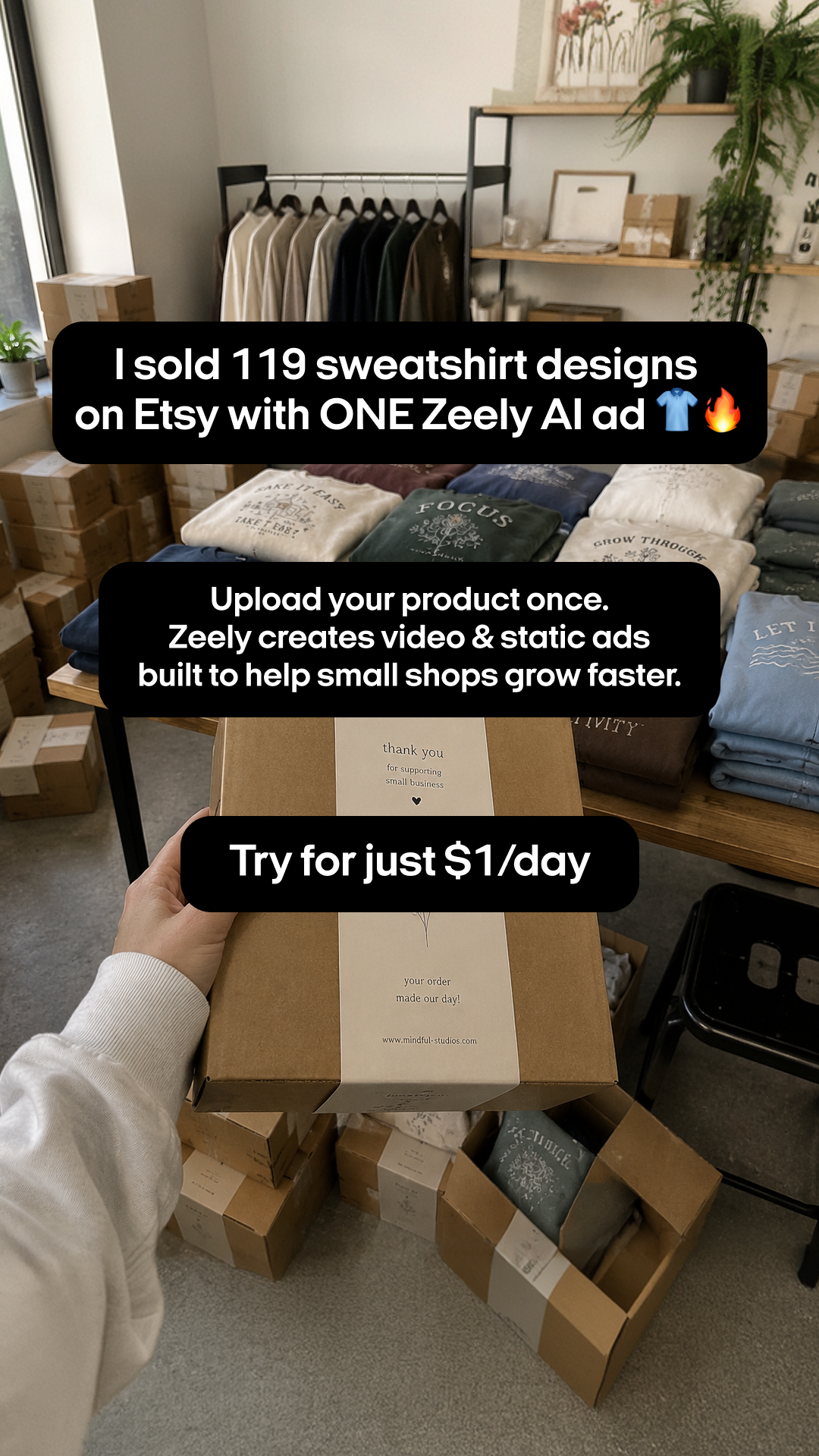 Zeely Facebook ad