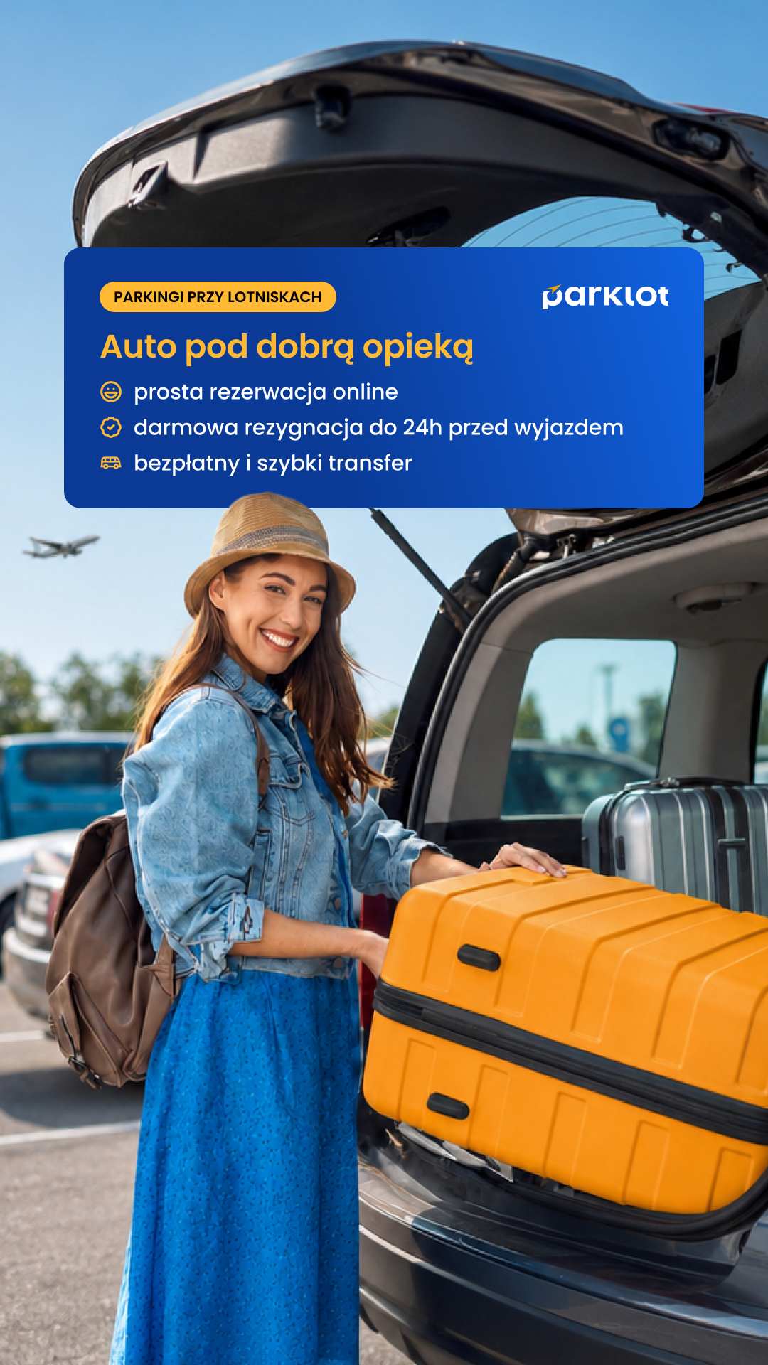 Sieć Parkingów Lotniskowych PARKLOT Facebook ad