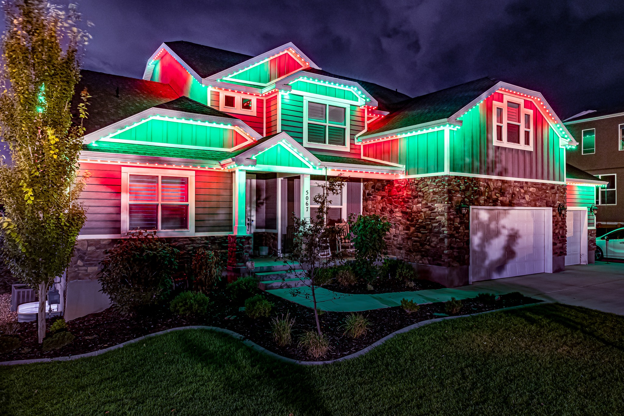 Northern Lights of Montana - Trimlight Facebook ad: Light Up Your Home, All Year Long!