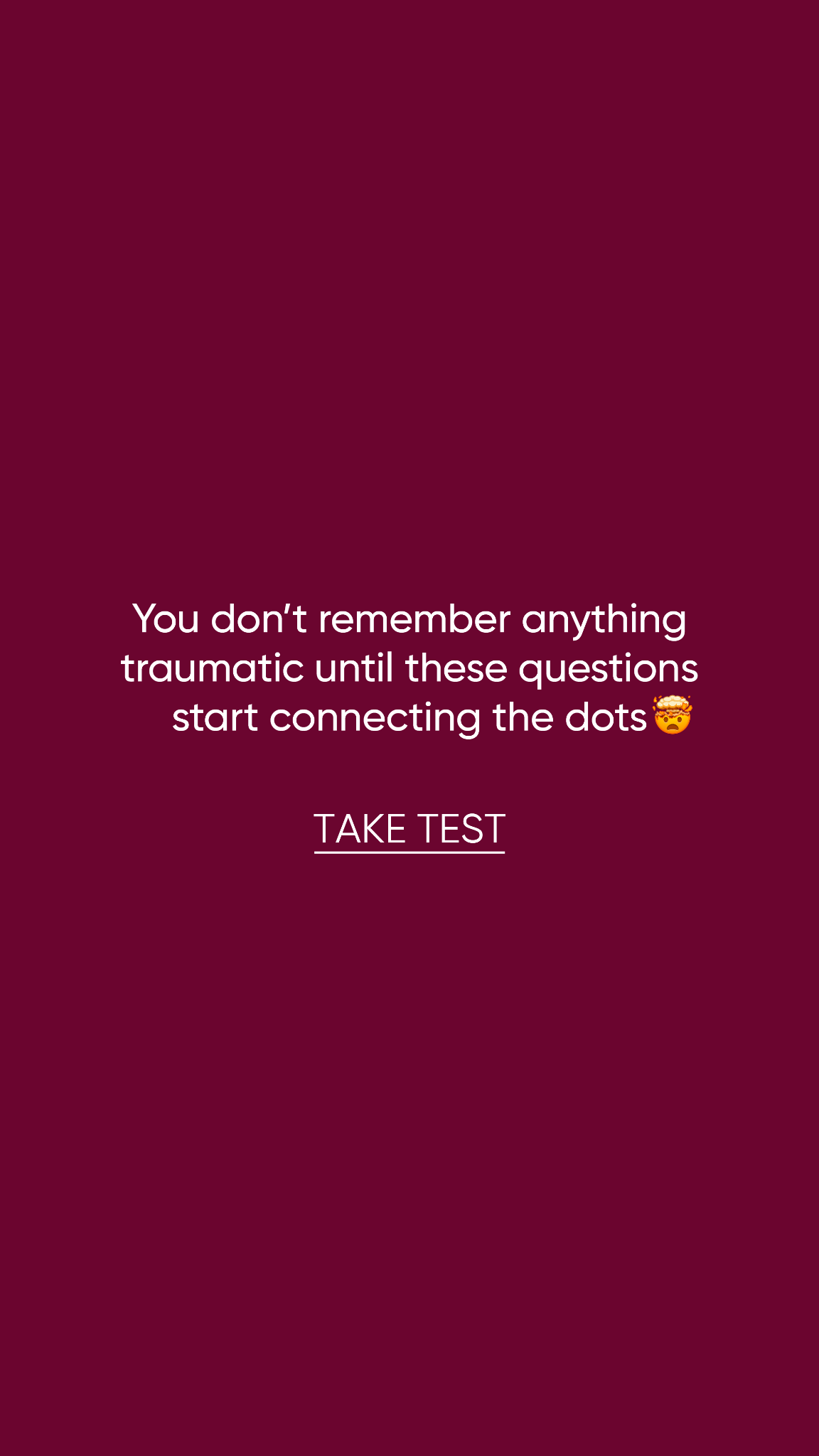 Personality Type Facebook ad