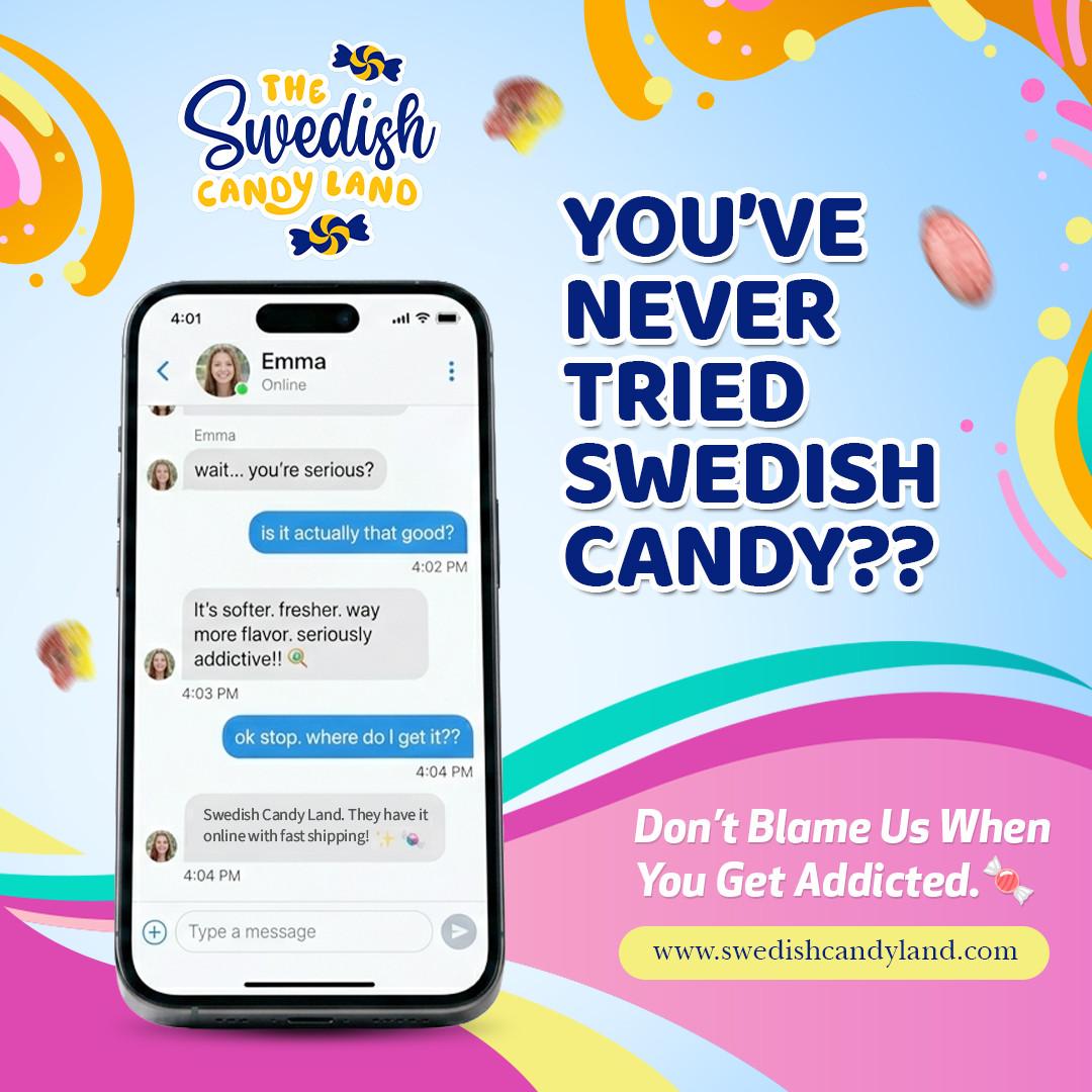 Swedish Candy Land Facebook ad