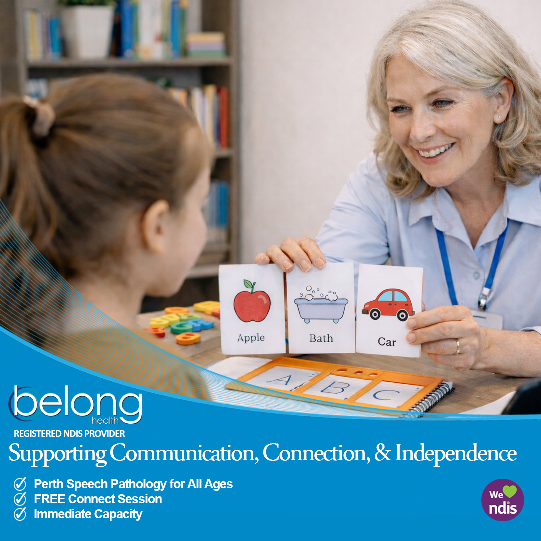 Belong Health Facebook ad: Senior Speech Pathology South Perth | Belong Health