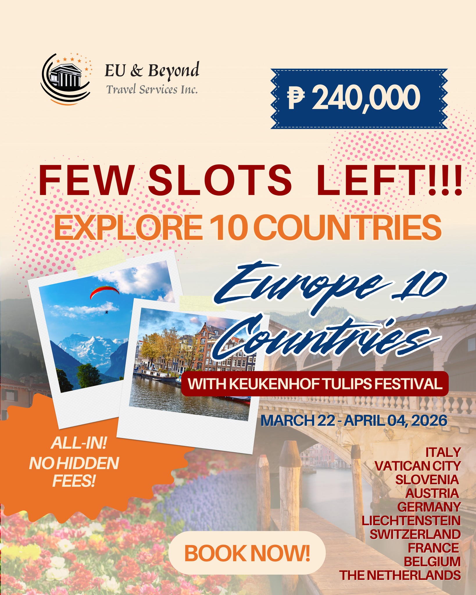 EU & Beyond Travel Facebook ad