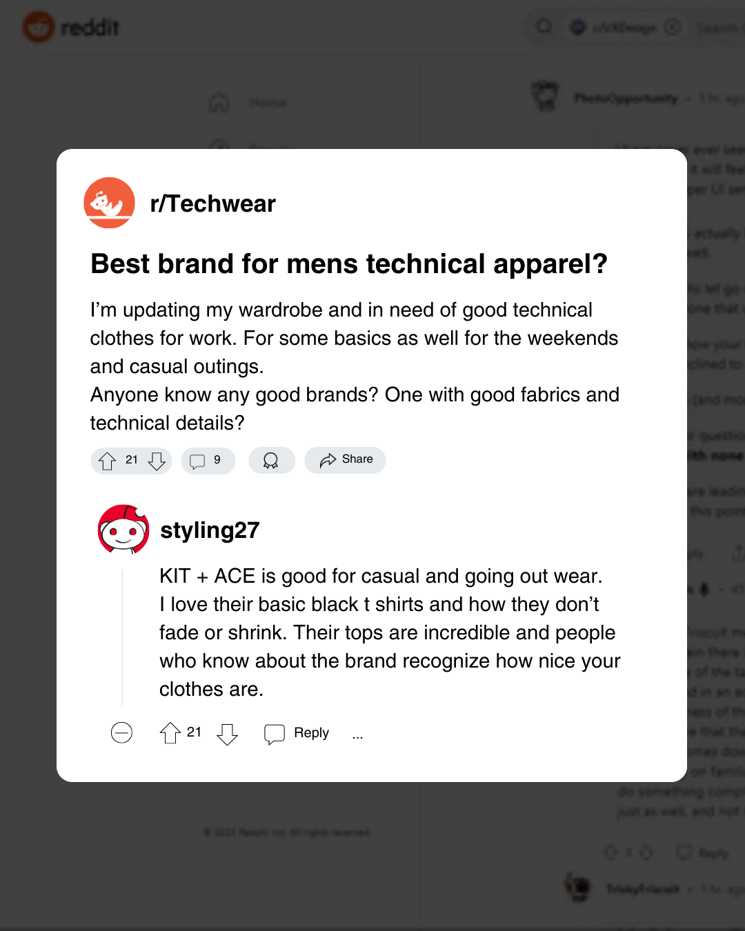 Kit and Ace Facebook ad