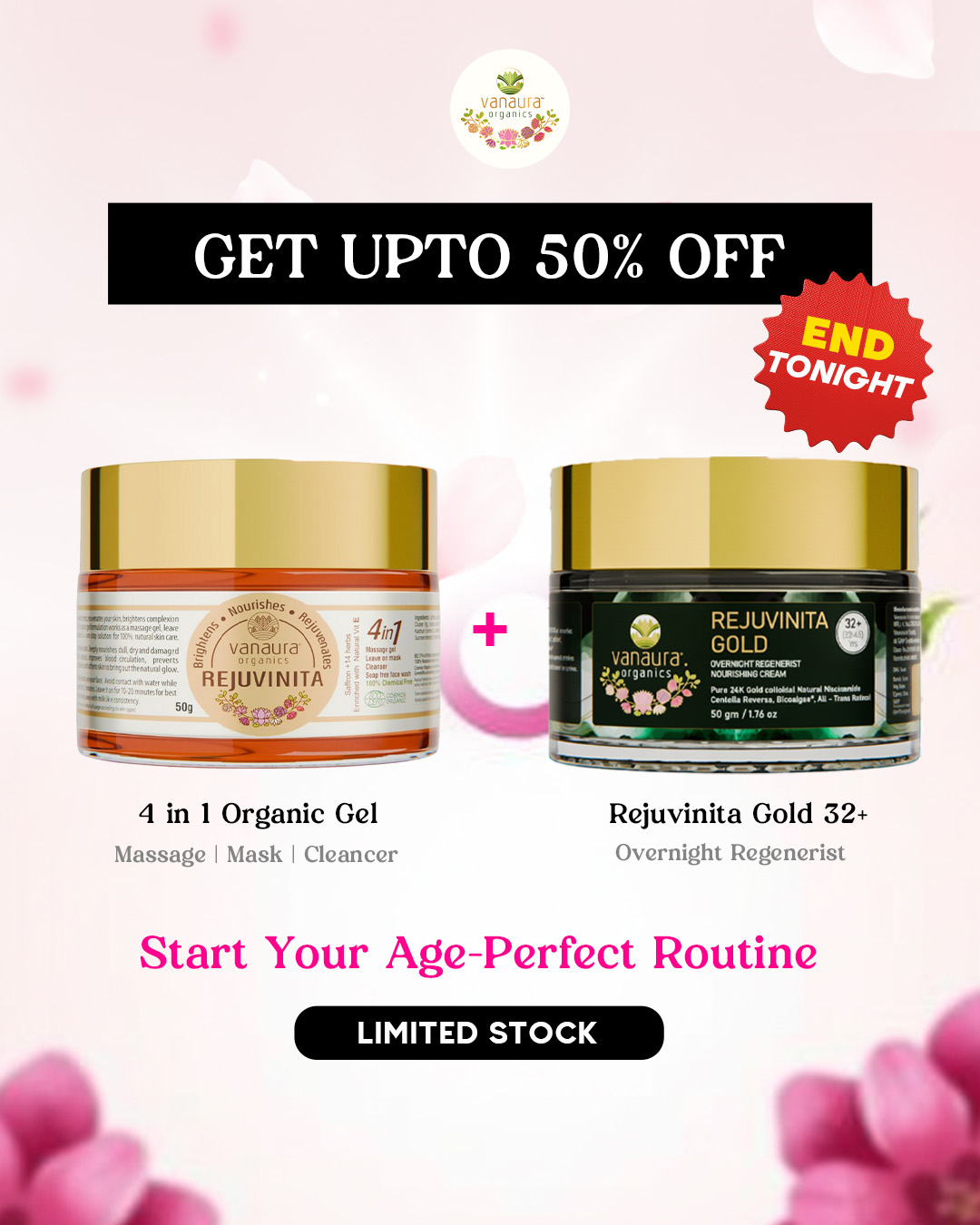 Vanaura Organics - Organic Ayurvedic Skincare & Haircare Facebook ad