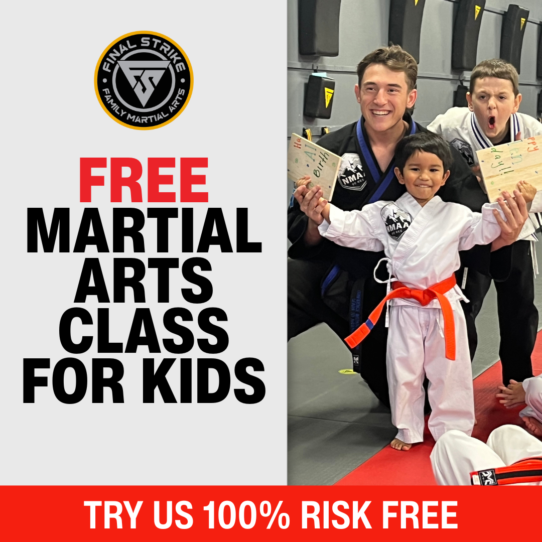 Final Strike Martial Arts Facebook ad: Free Trial Class