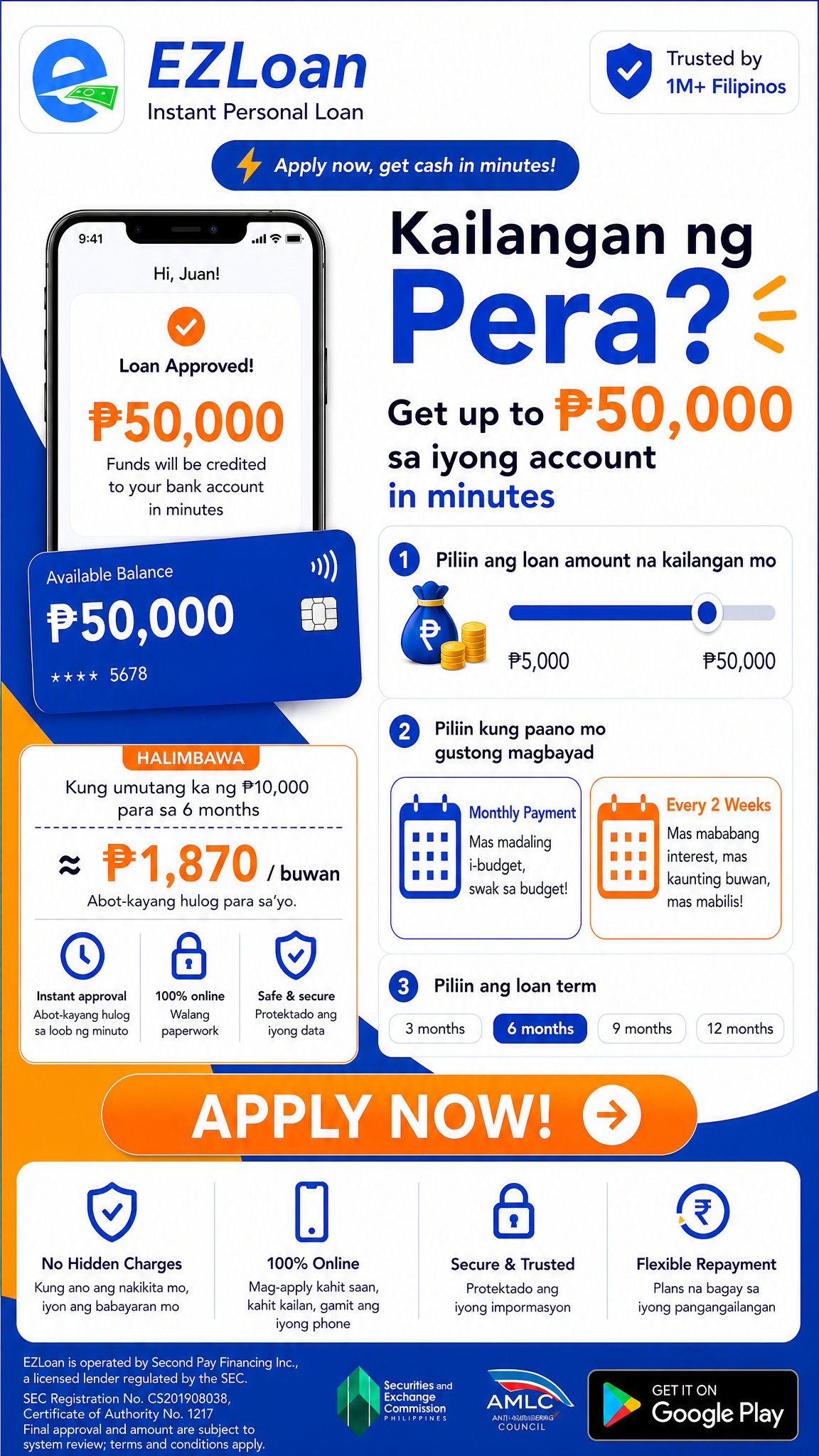 EZLoan Second Pay Financing Facebook ad