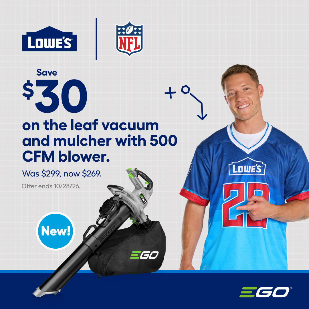 Lowe's Home Improvement Facebook ad: Kick off the season with EGO