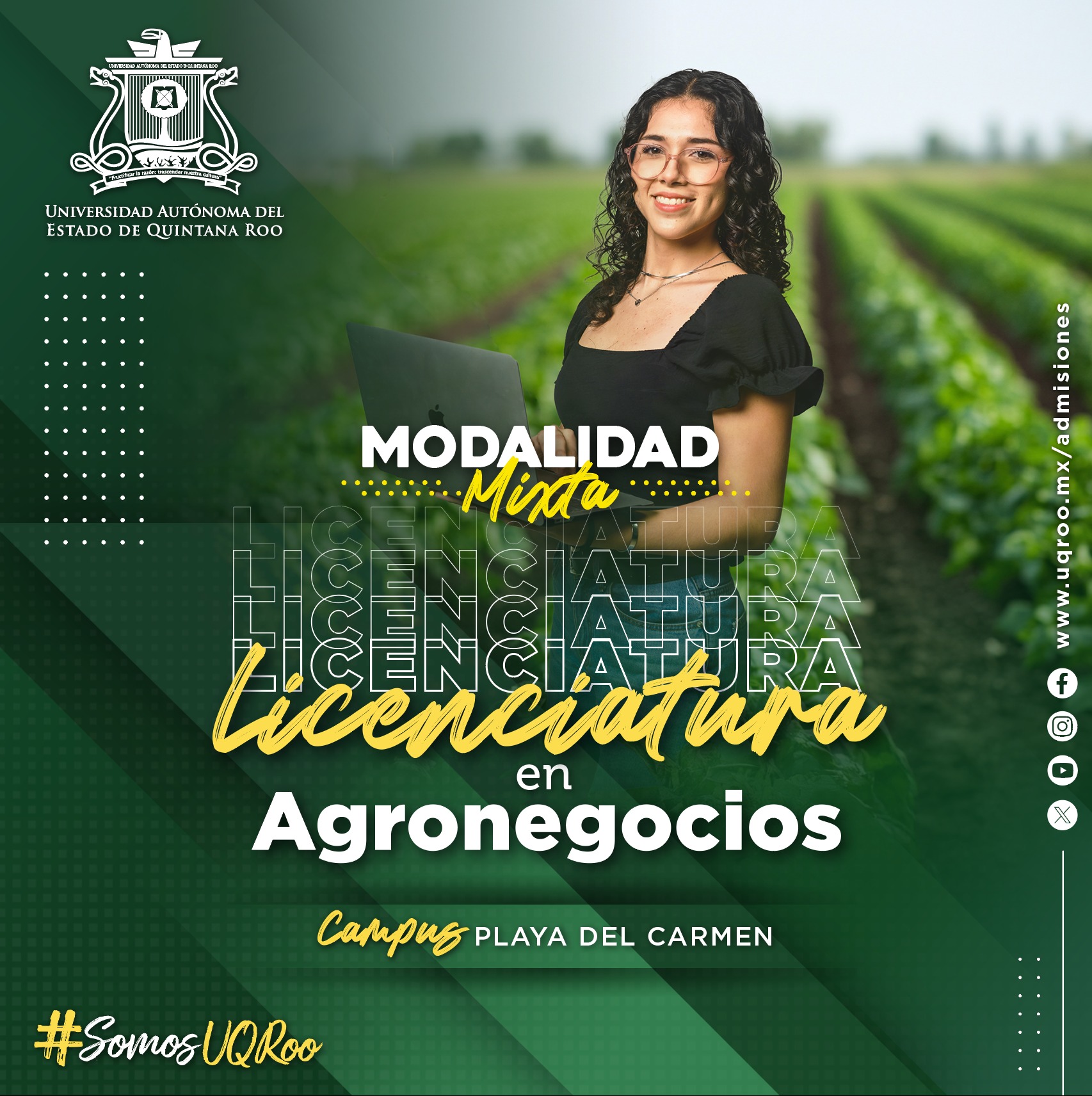 Universidad Autónoma del Estado de Quintana Roo Facebook ad: Admisiones