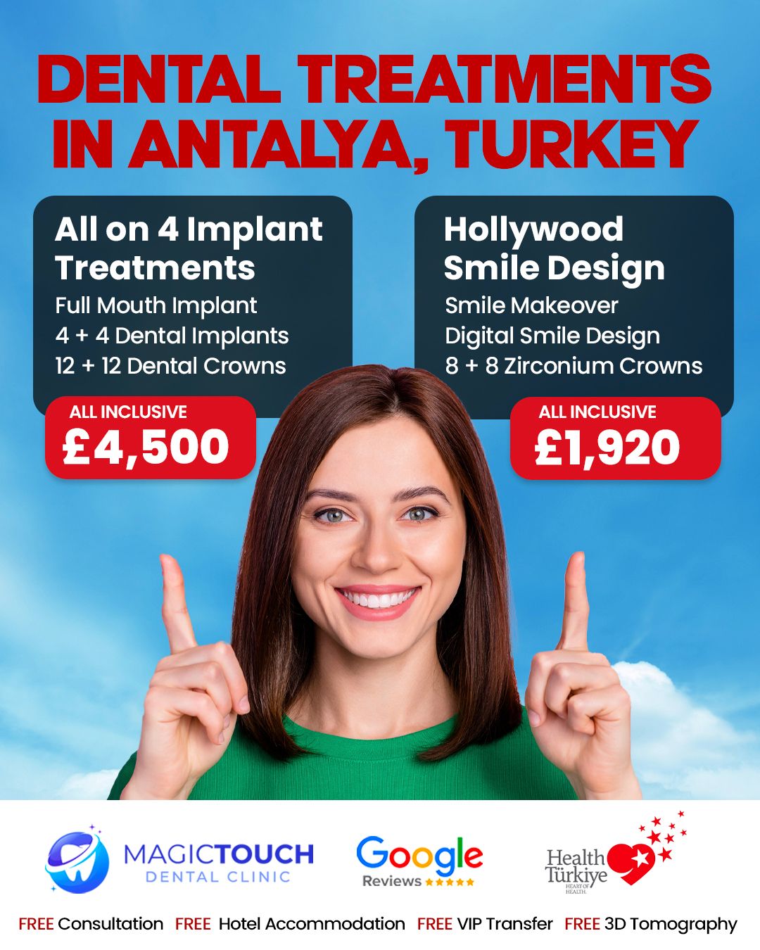 Magictouch Dental Clinic Facebook ad from Feb 10, 2026