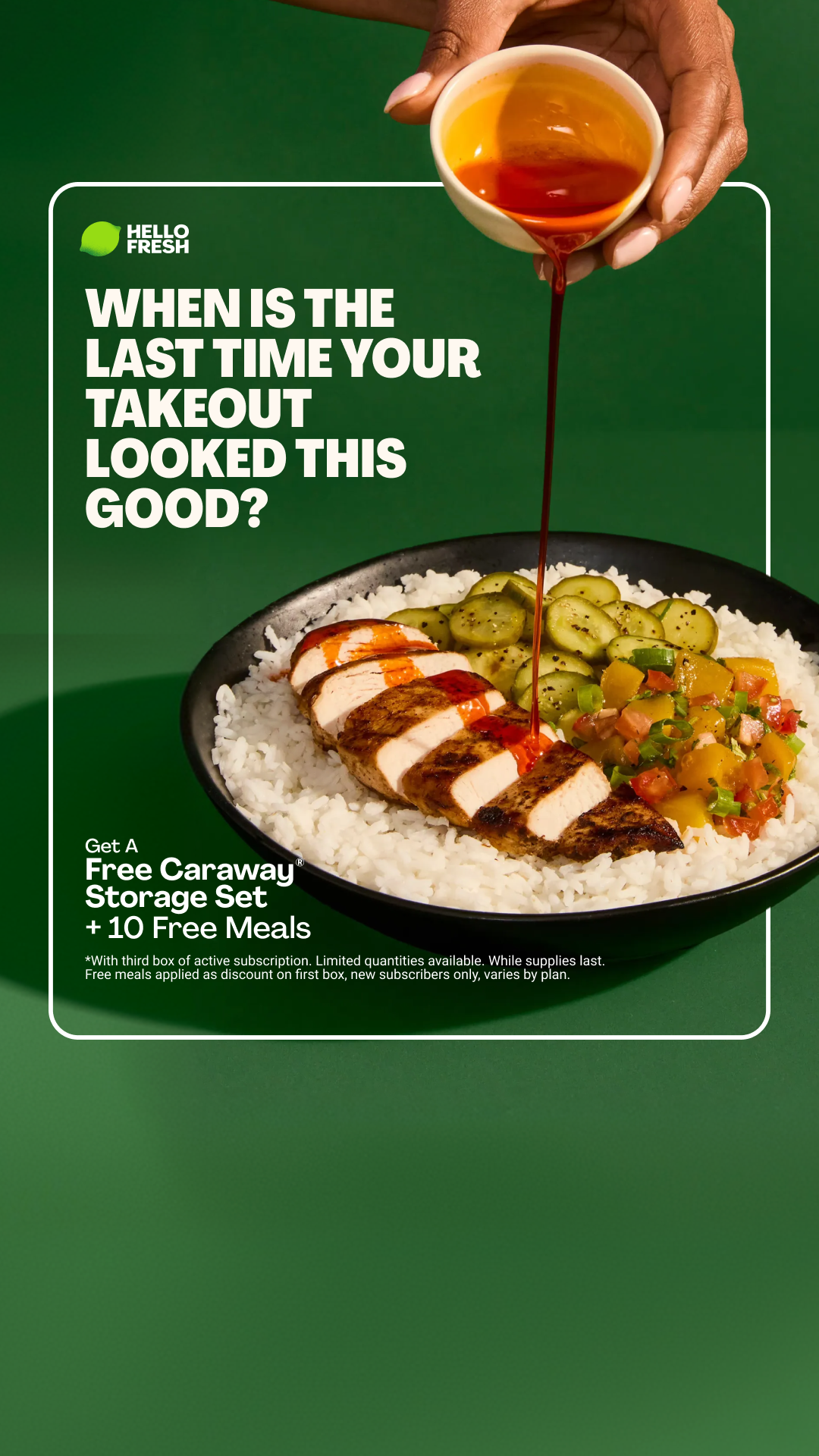 HelloFresh Facebook ad