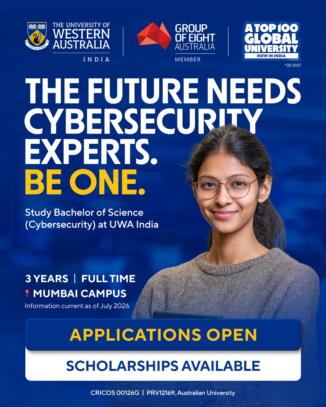 The University of Western Australia India Facebook ad