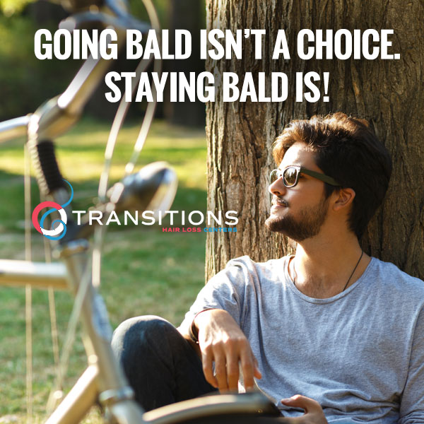Transitions Hair Loss Centers Facebook ad: Great Hair Changes Everything!