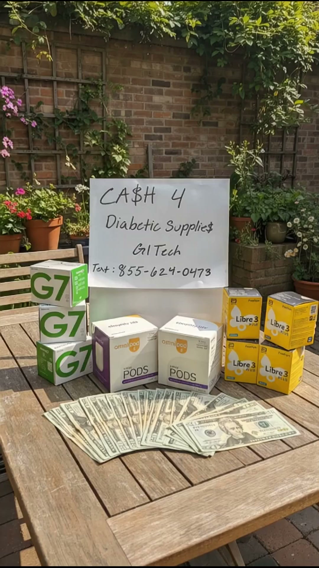 Cash For Diabetic Supplies Dallas Facebook ad