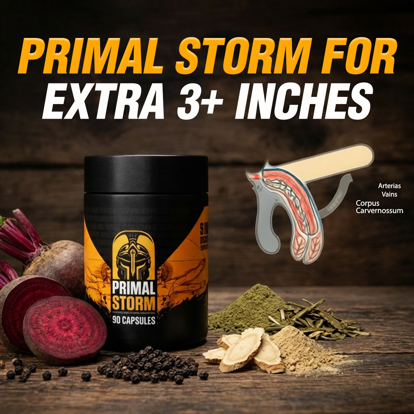 Primal Storm Supplements Facebook ad