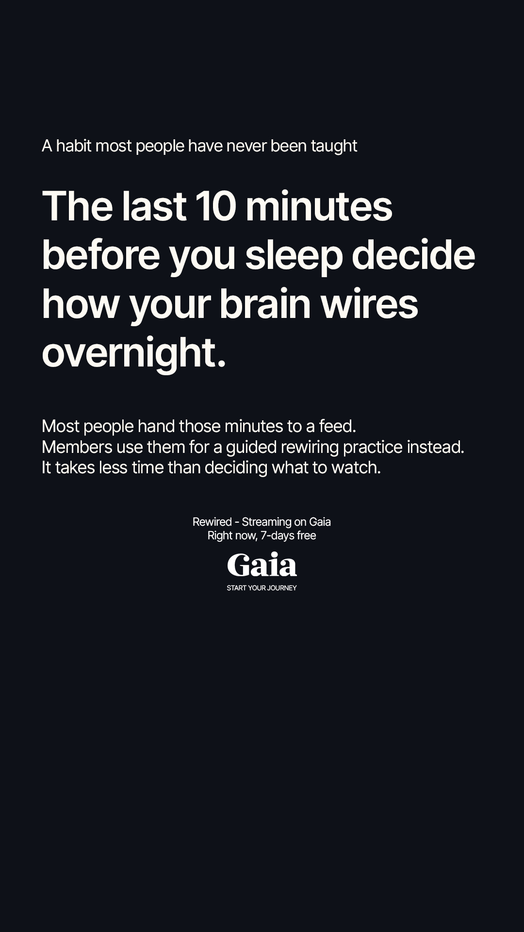 Gaia Facebook ad