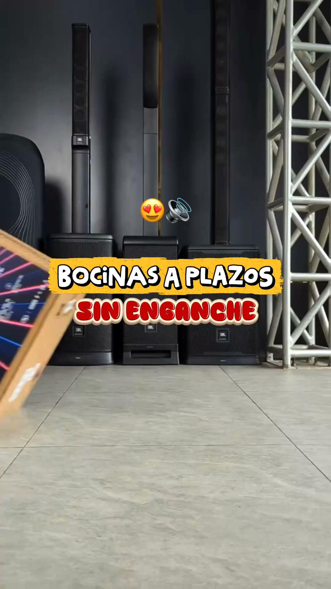 Business Hub Facebook ad: Bocinas a Plazos sin Enganche