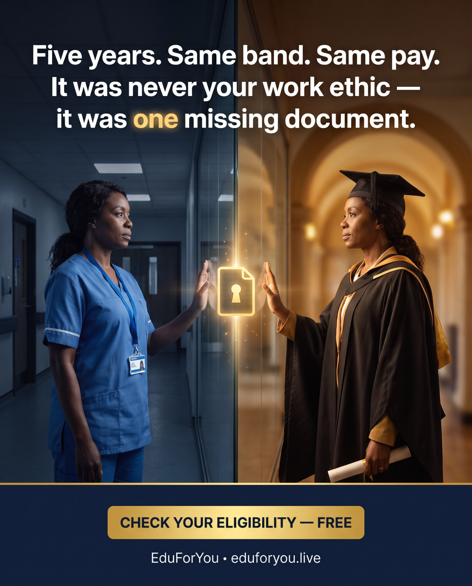 Eduforyou Facebook ad: It Was Never Your Work Ethic