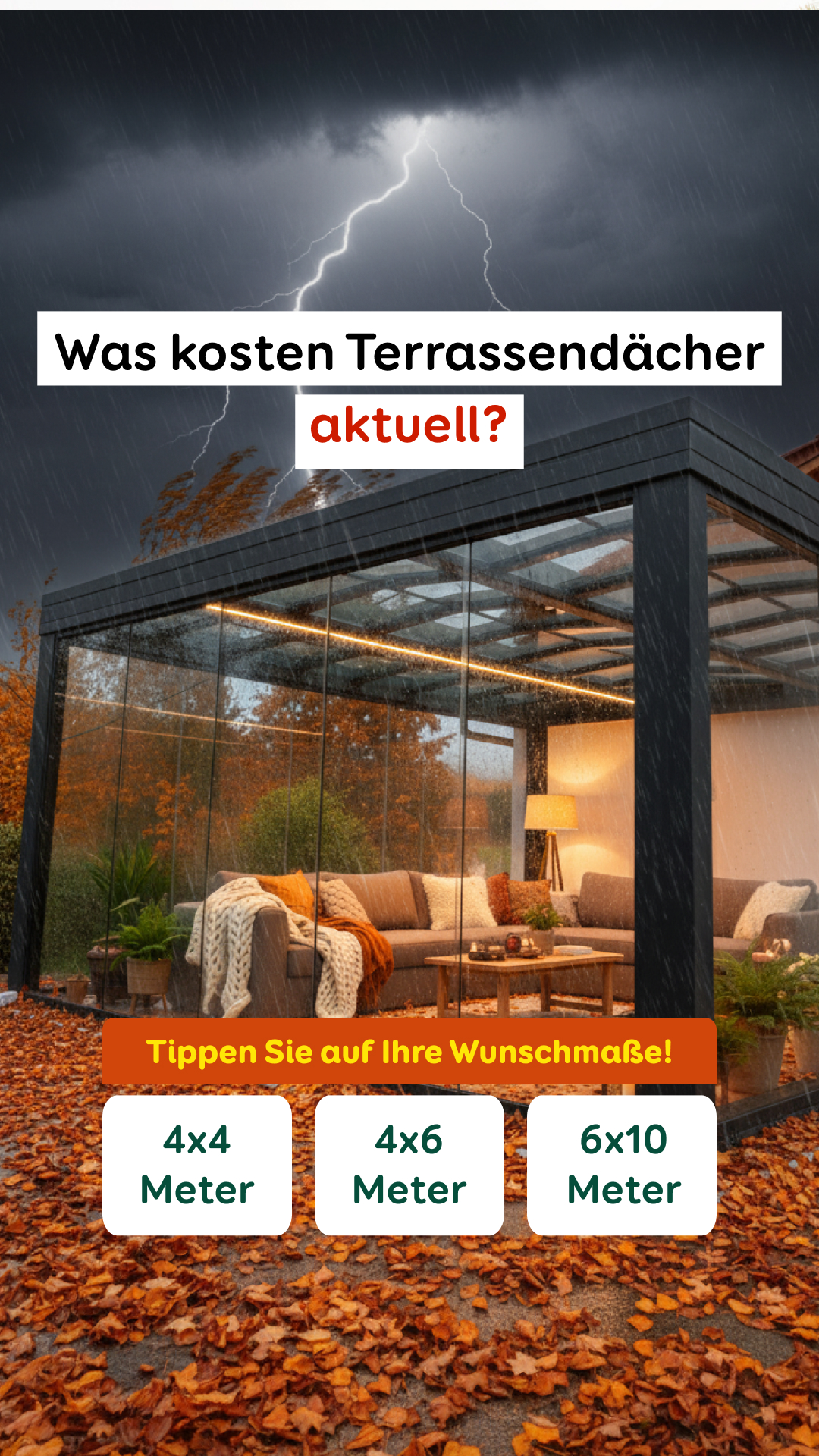 Aroundhome - Terrassenüberdachung Facebook ad from Feb 19, 2026
