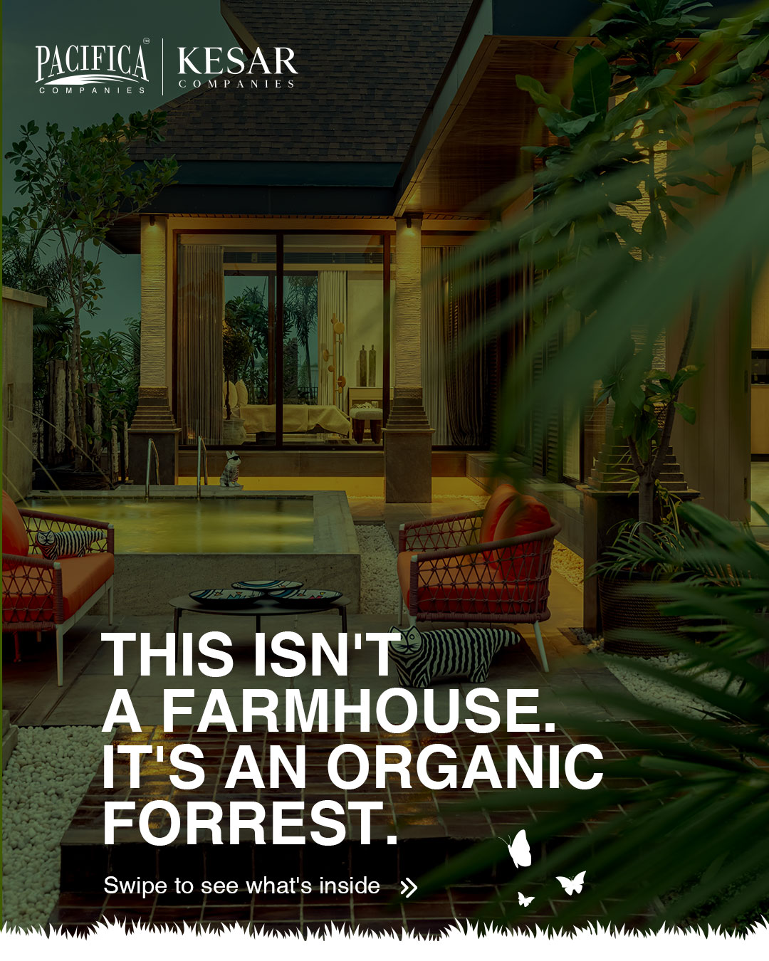 Forrest Trails by Pacifica & Kesar Companies Facebook ad: A Private Forest.