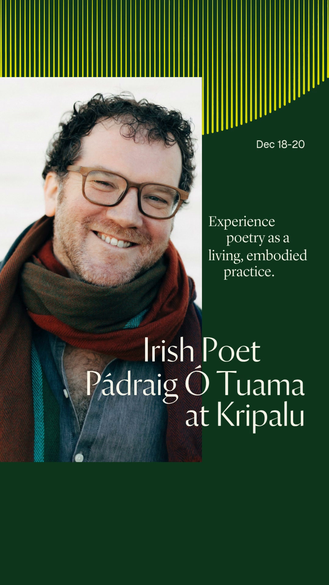 Kripalu Center for Yoga & Health Facebook ad: The Transformative Power of Poetry