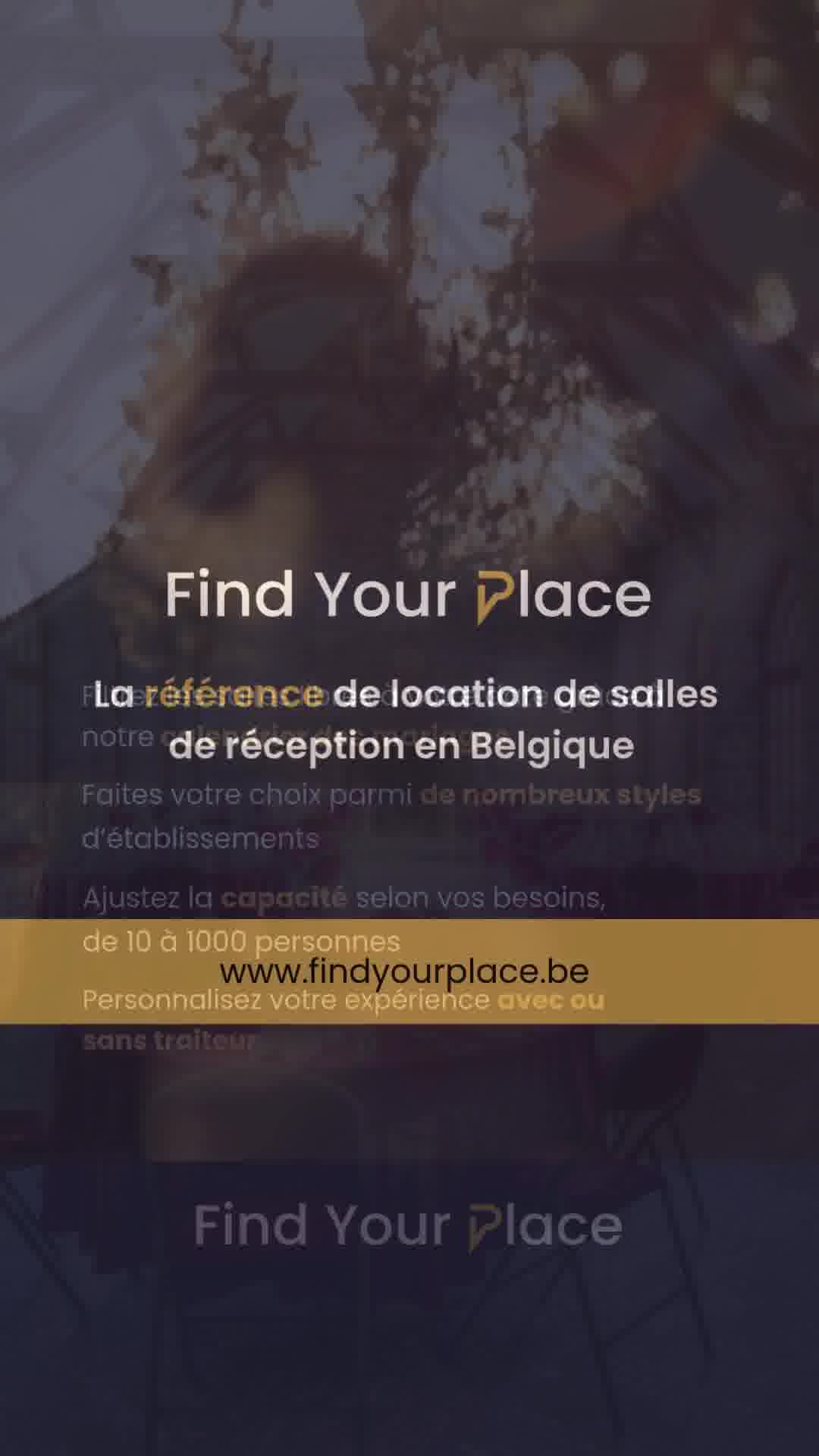 Find Your Place Facebook ad: Trouvez votre salle de mariage avec Find Your Place