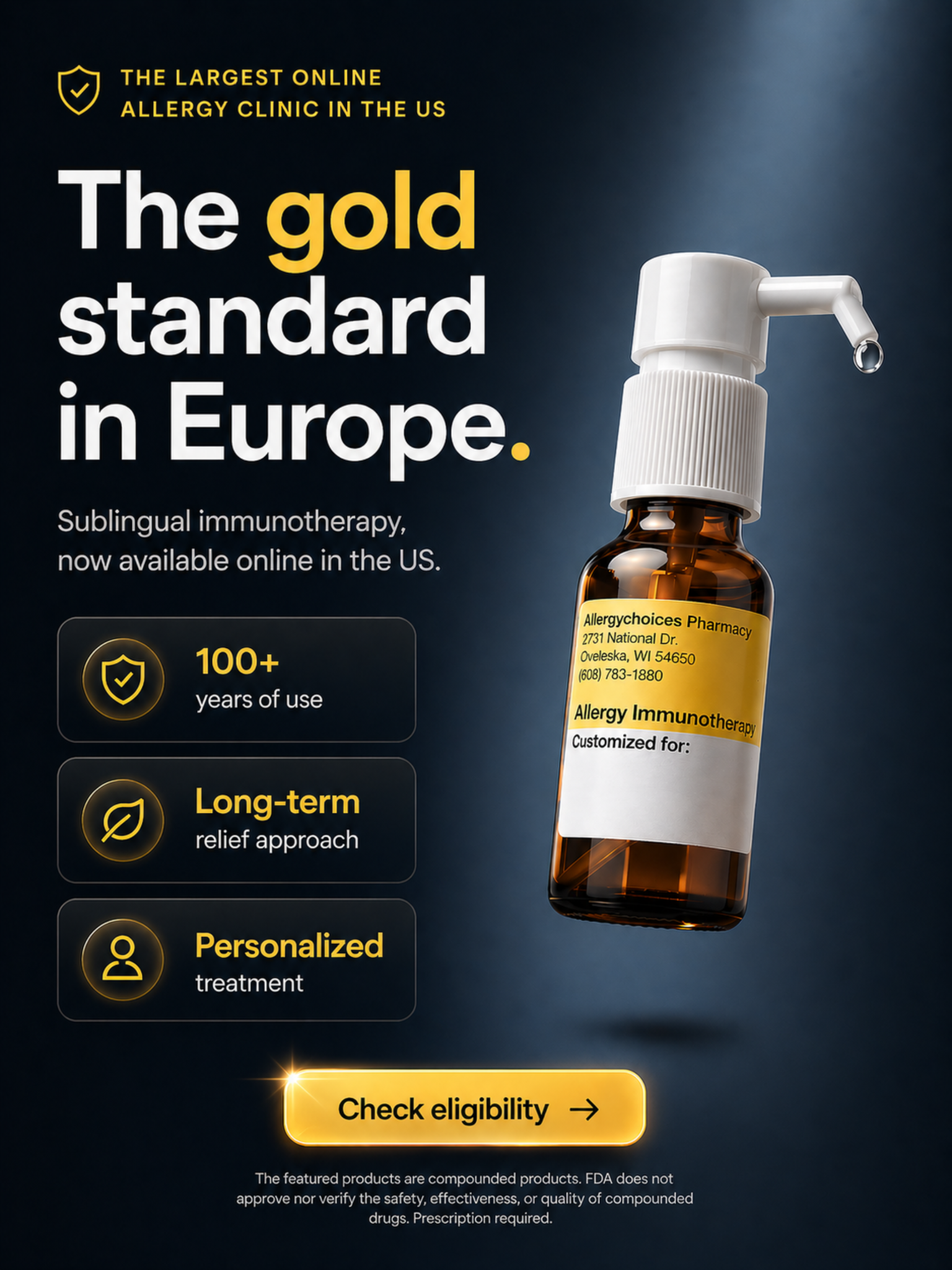 Curex Allergy Facebook ad