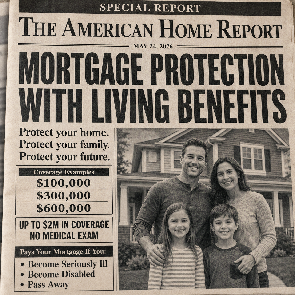 Safe Nest Insurance Facebook ad: Protect Your Home Before It’s Too Late