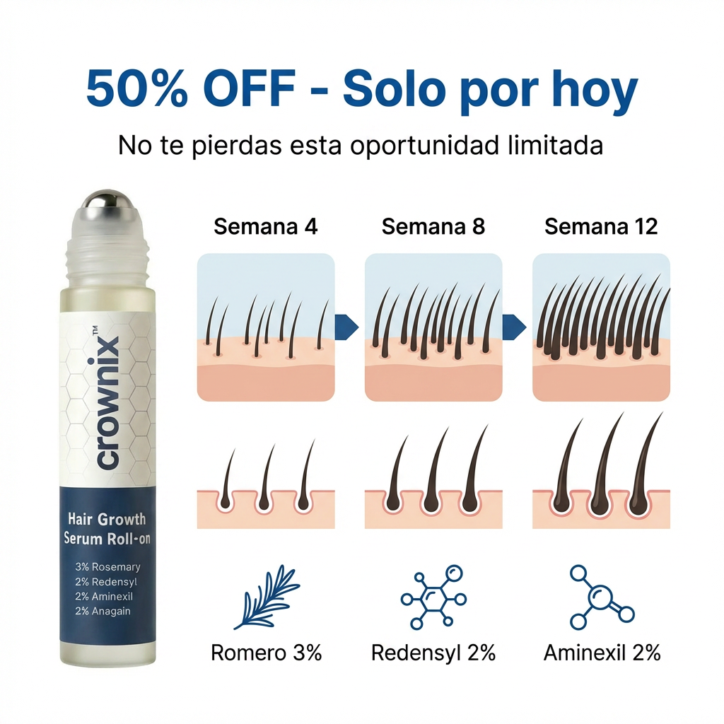 Crownix Infuse Facebook ad: 50% OFF hoy + 90 días sin riesgo.