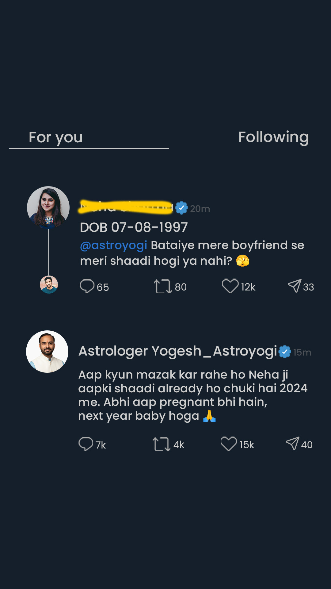 Astroyogi Facebook ad