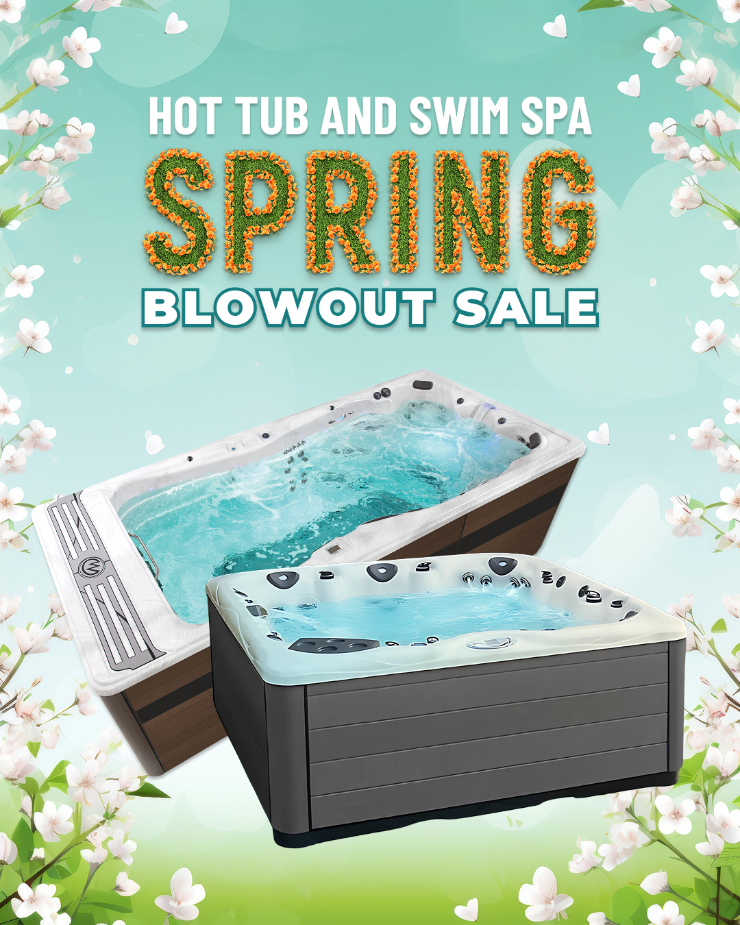 Krevco Lifestyles Inc. Facebook ad: Stay Warm This Winter, Hot Tubs & Fireplaces On Sale Now!