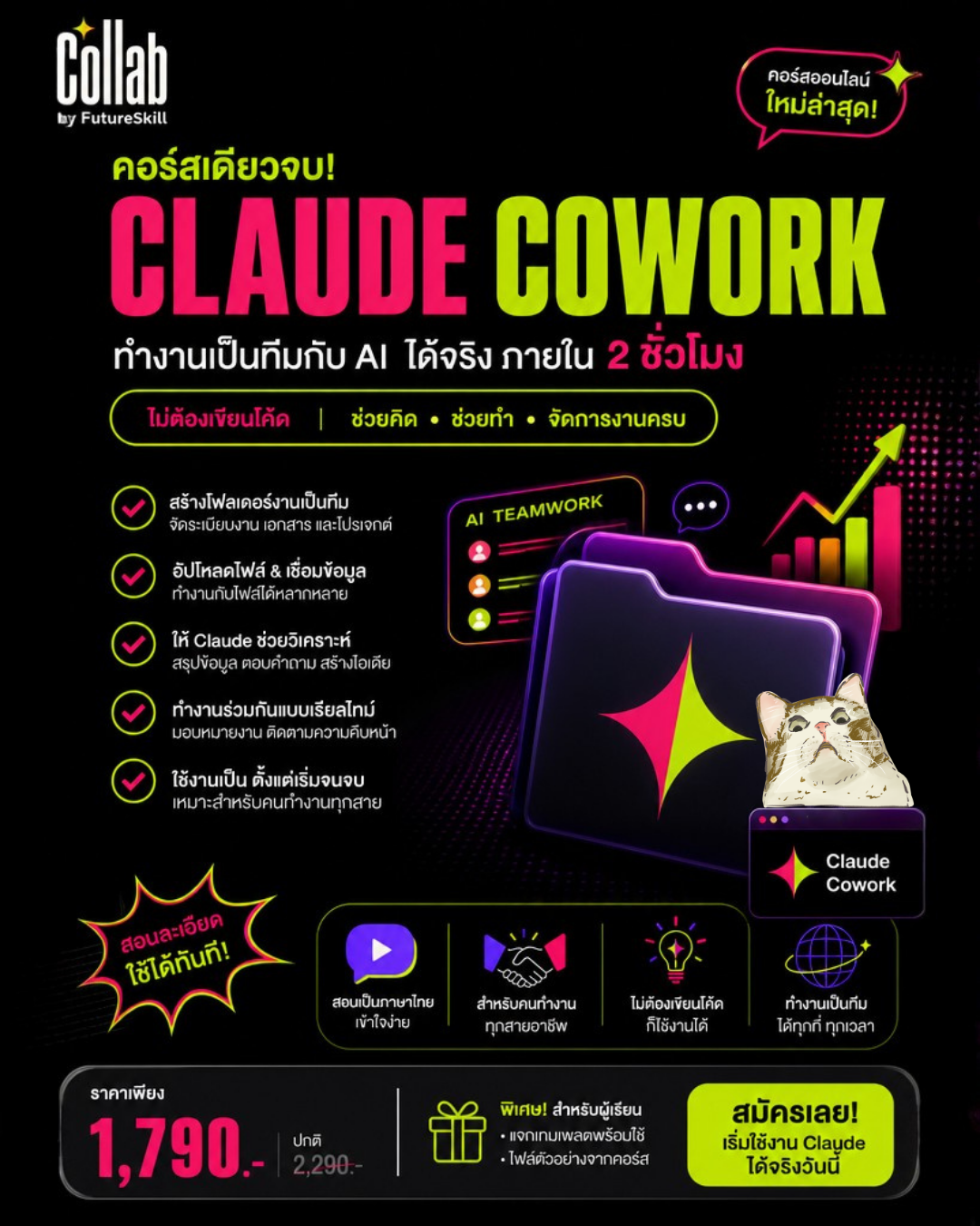 Coding Academy by FutureSkill Facebook ad: คลิกสมัครเรียน