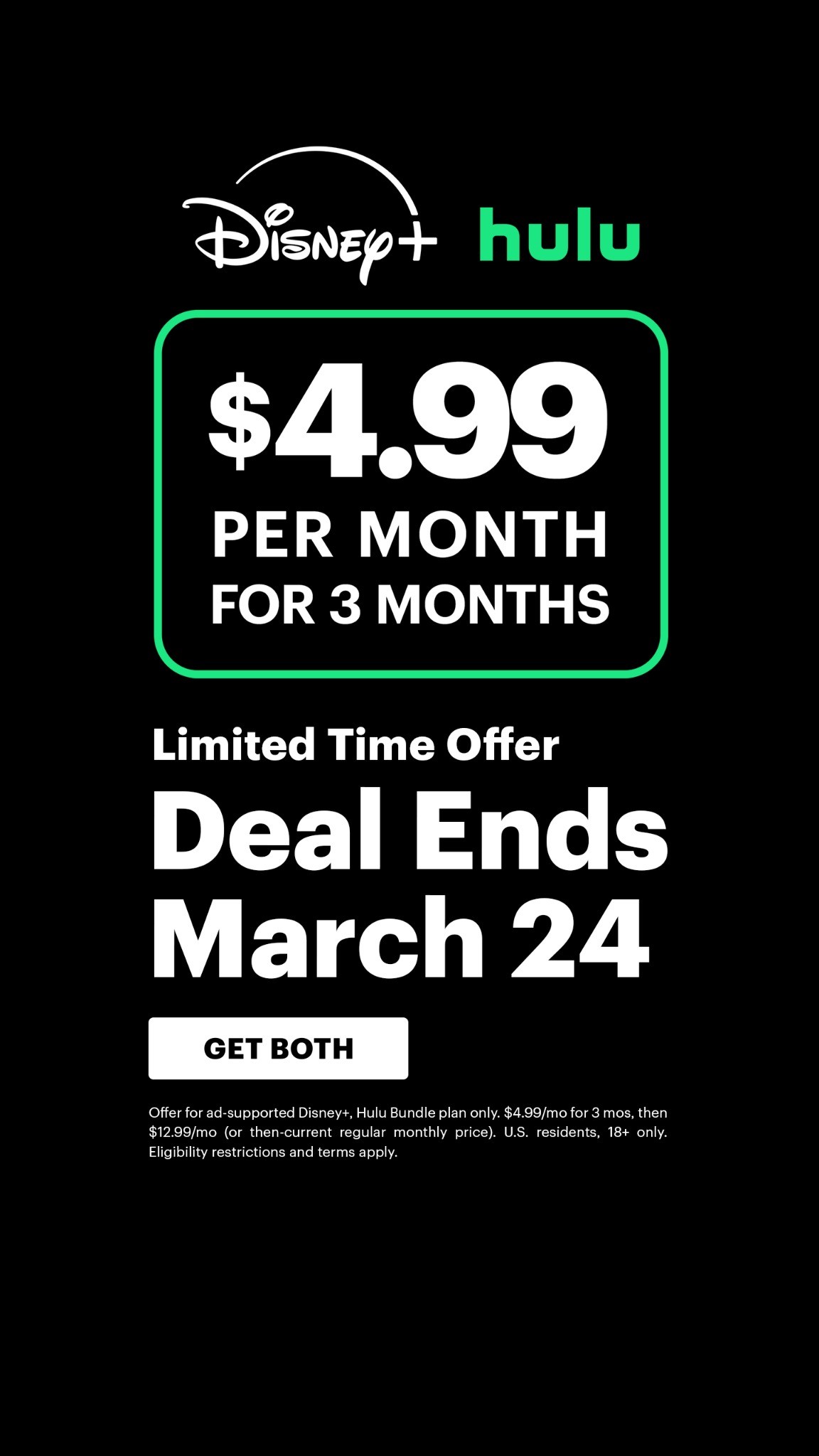 Disney+ Facebook ad