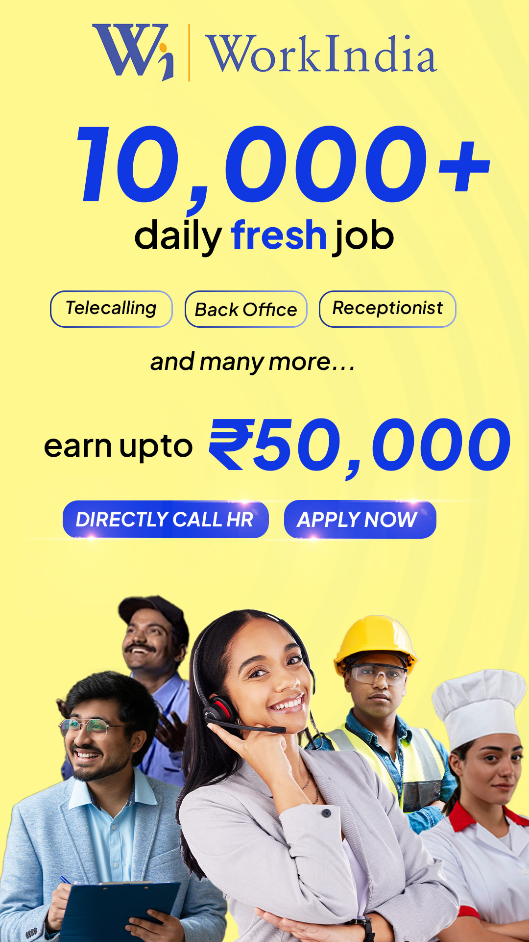WorkIndia Facebook ad