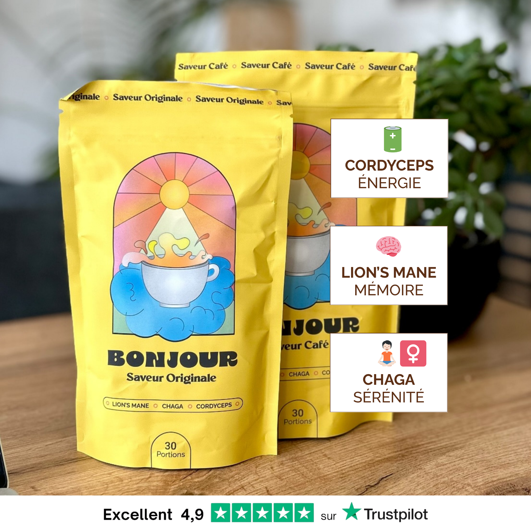 Bonjour Facebook ad
