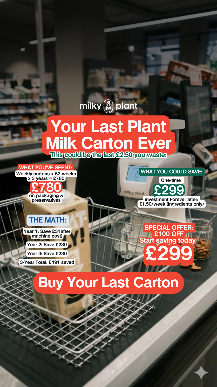Milky Plant Facebook ad