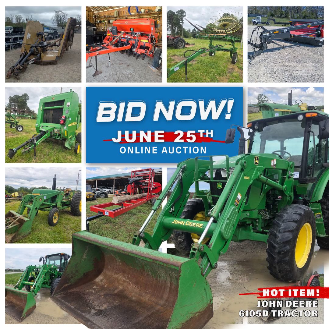 Sexton Auctioneers Facebook ad: - Auction ends June 25th & 26th, bidding…